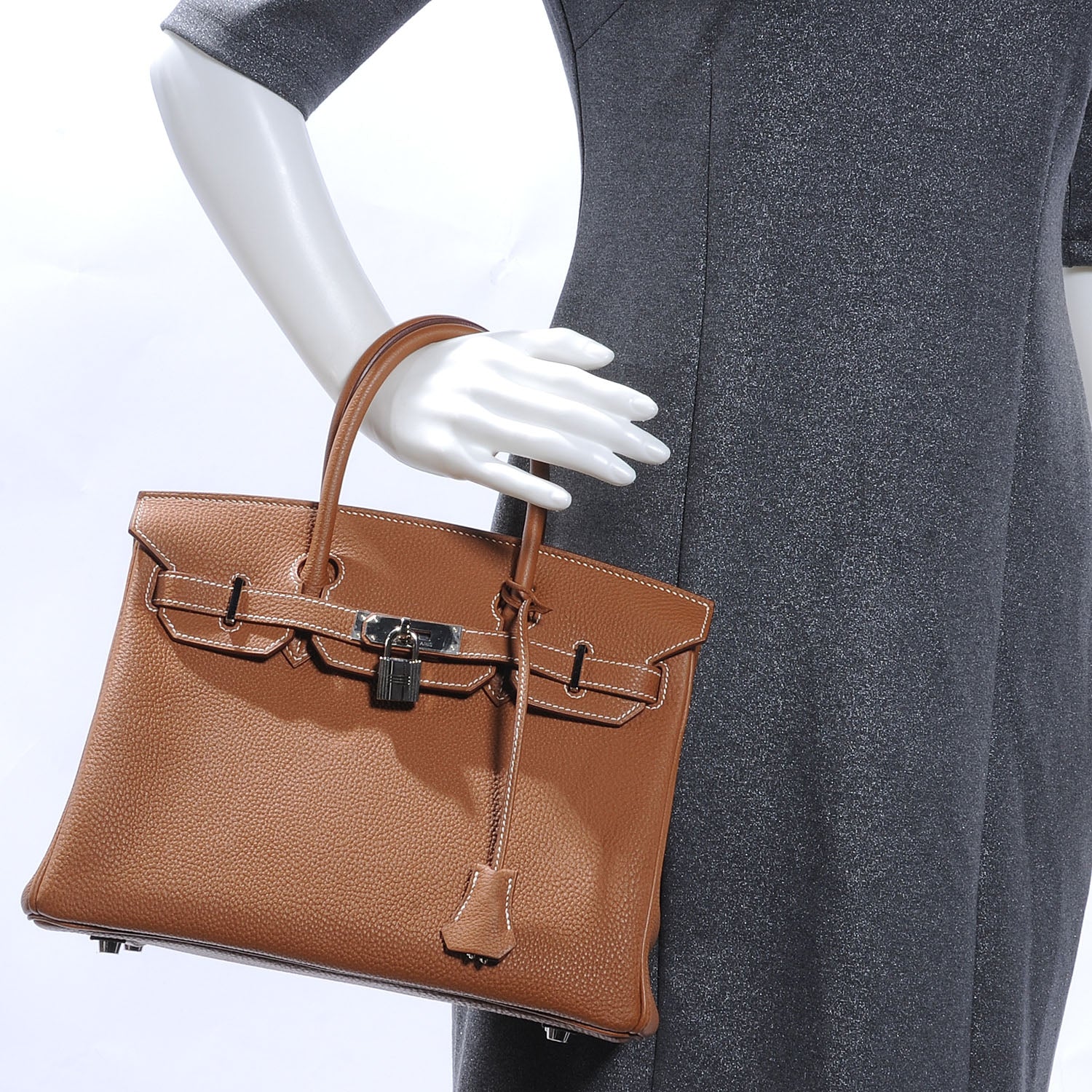 Hermes Togo Birkin 30 Gold 2 of 9