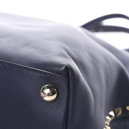 Valentino Garavani Vitello Rockstud Dome Satchel Marine 10 of 14