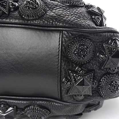 Burberry Calfskin Mason Warrior Studded Hobo Black 6 of 19