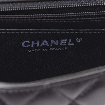 Chanel Lambskin Quilted Mini Rectangular Flap Black 7 of 10