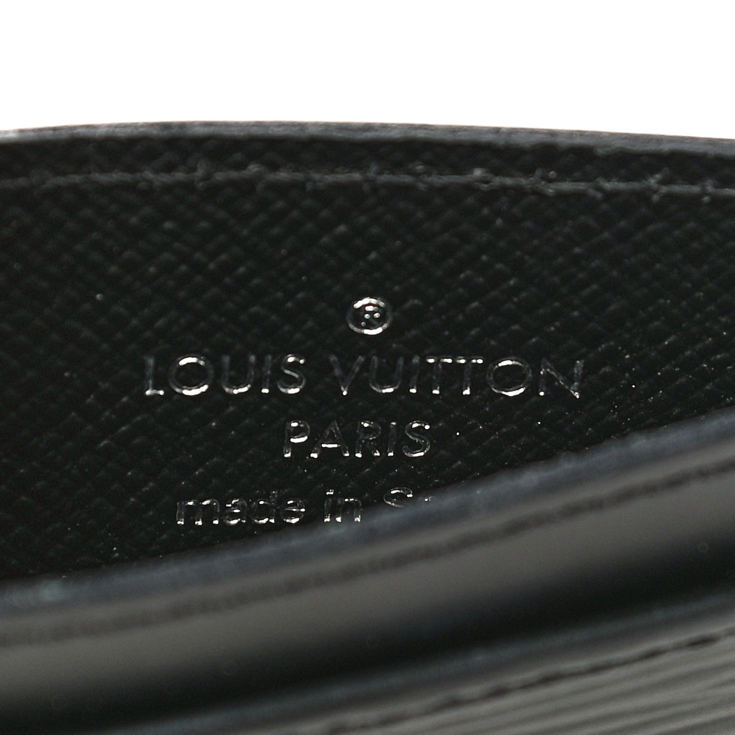Louis Vuitton Epi Card Holder Black 6 of 10