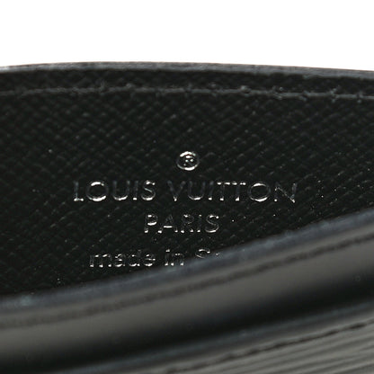 Louis Vuitton Epi Card Holder Black 6 of 10