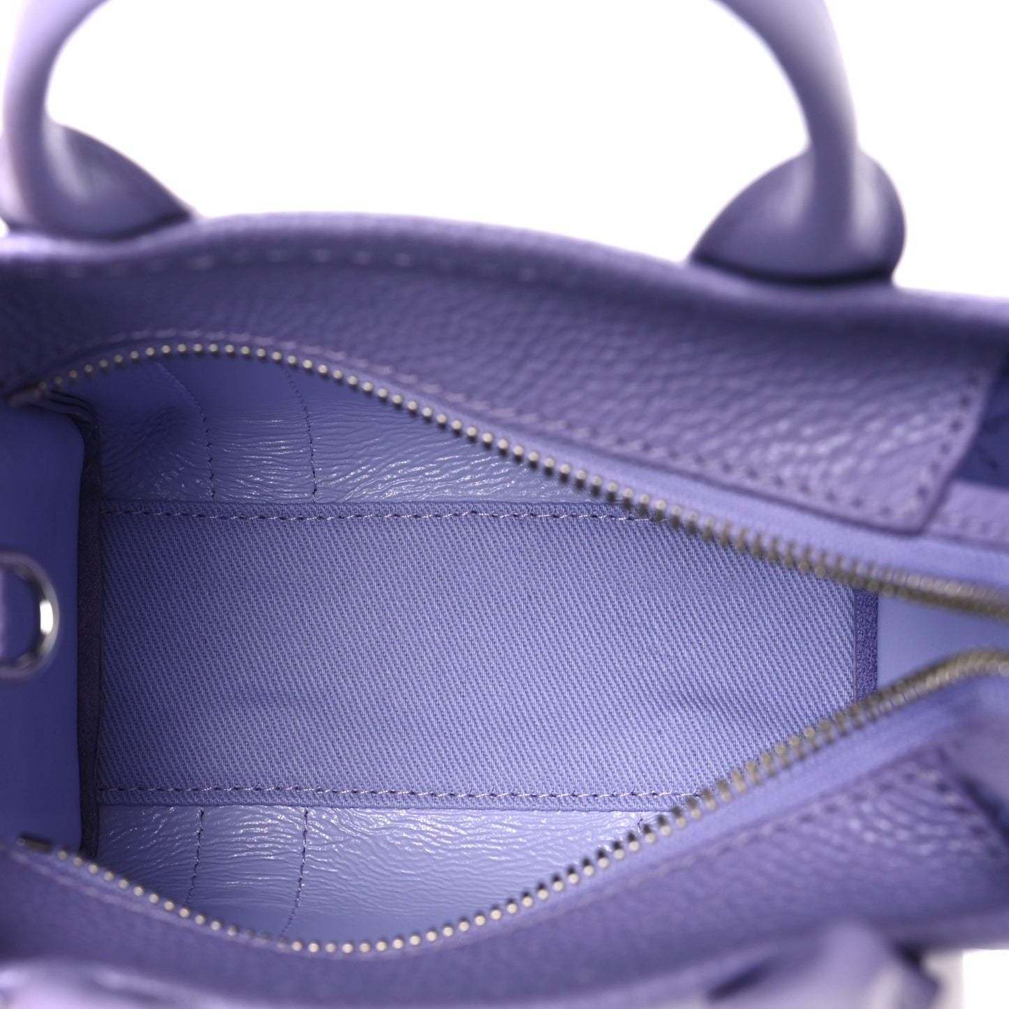 Grained Calfskin Micro The Tote Bag Lavender