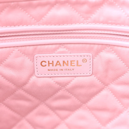Chanel Shiny Calfskin Quilted 22 Drawstring Bag Light Pink 6 of 11