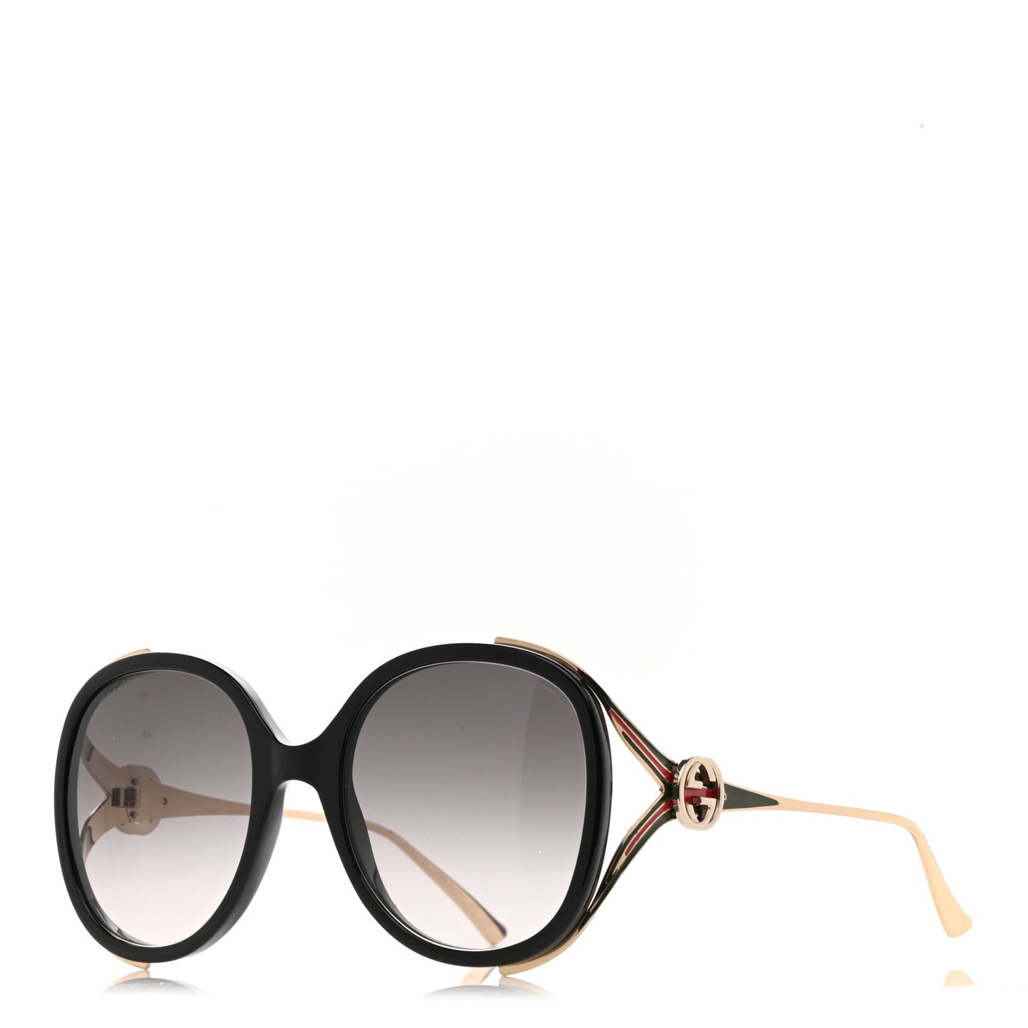 Round Frame Injected GG0226S Sunglasses Black