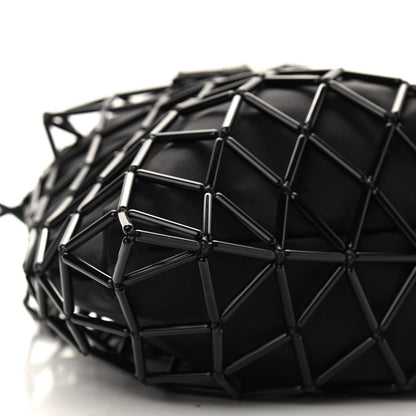Prada Satin Net Chain Bag Black 5 of 7