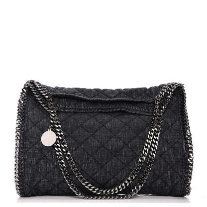 Stella McCartney Denim Quilted Small Baby Bella Tote 1 of 8