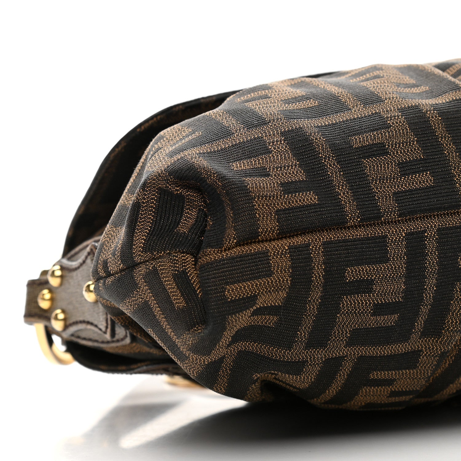 Fendi Zucca Small Chef Shoulder Bag Tobacco 7 of 11