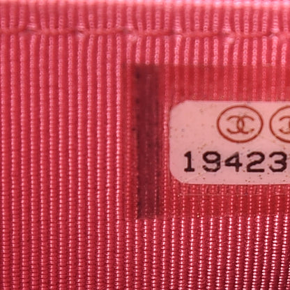 Chanel Patent Quilted Wallet On Chain WOC Fuchsia 8 of 14