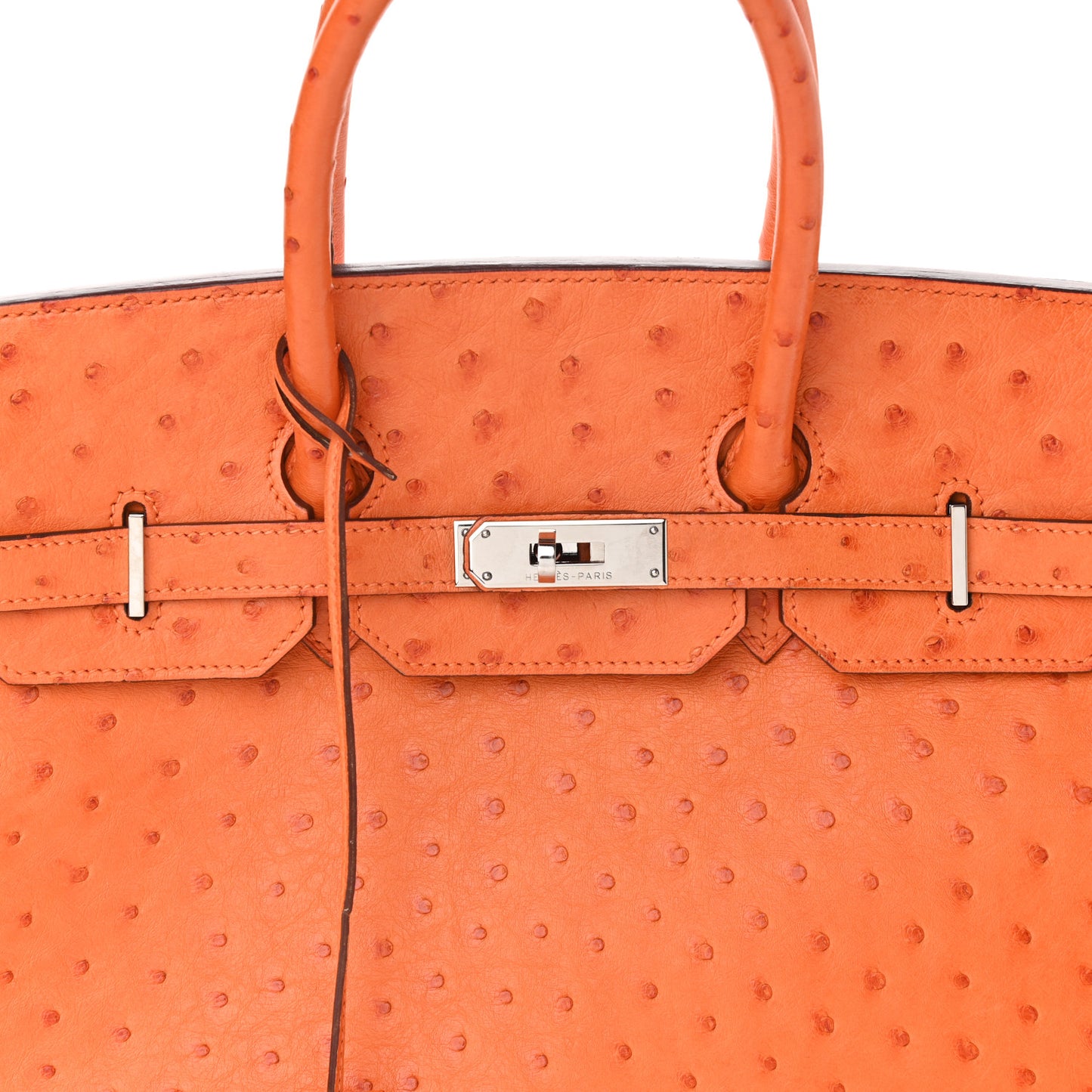 Ostrich Birkin 35 Orange