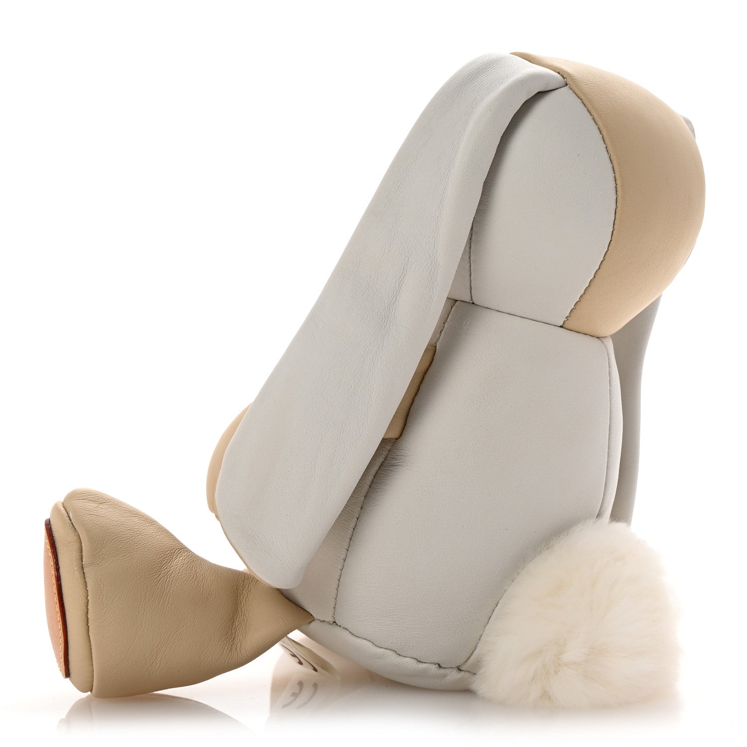 Louis Vuitton Calfskin Monogram Doudou Lewis Rabbit Beige 3 of 11