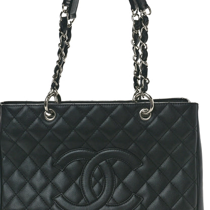 Chanel Caviar Quilted Grand Shopping Tote GST Black 8 of 10