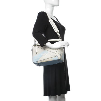 Loewe Grained Calfskin Faces Puzzle Bag Soft White 2 of 6