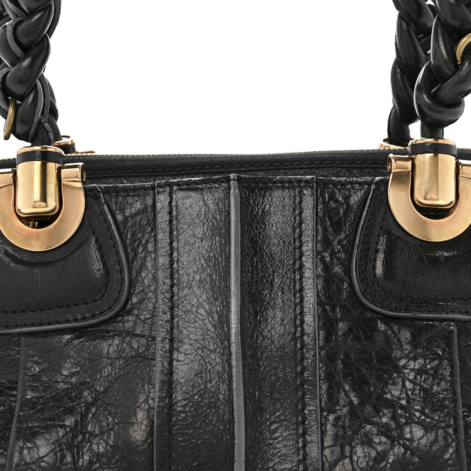 Chloe Lambskin Heloise Satchel Black 8 of 15