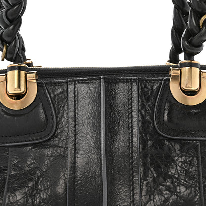 Chloe Lambskin Heloise Satchel Black 8 of 15