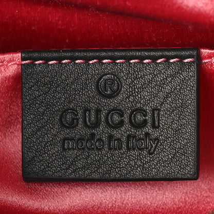 Gucci Velvet Matelasse Marquise Crystals Mini GG Marmont Chain Shoulder Bag Black 6 of 9