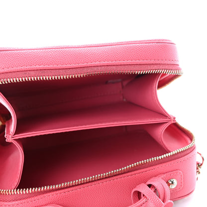 Chanel Caviar Quilted Small CC Filigree Vanity Case Pink 4 of 4