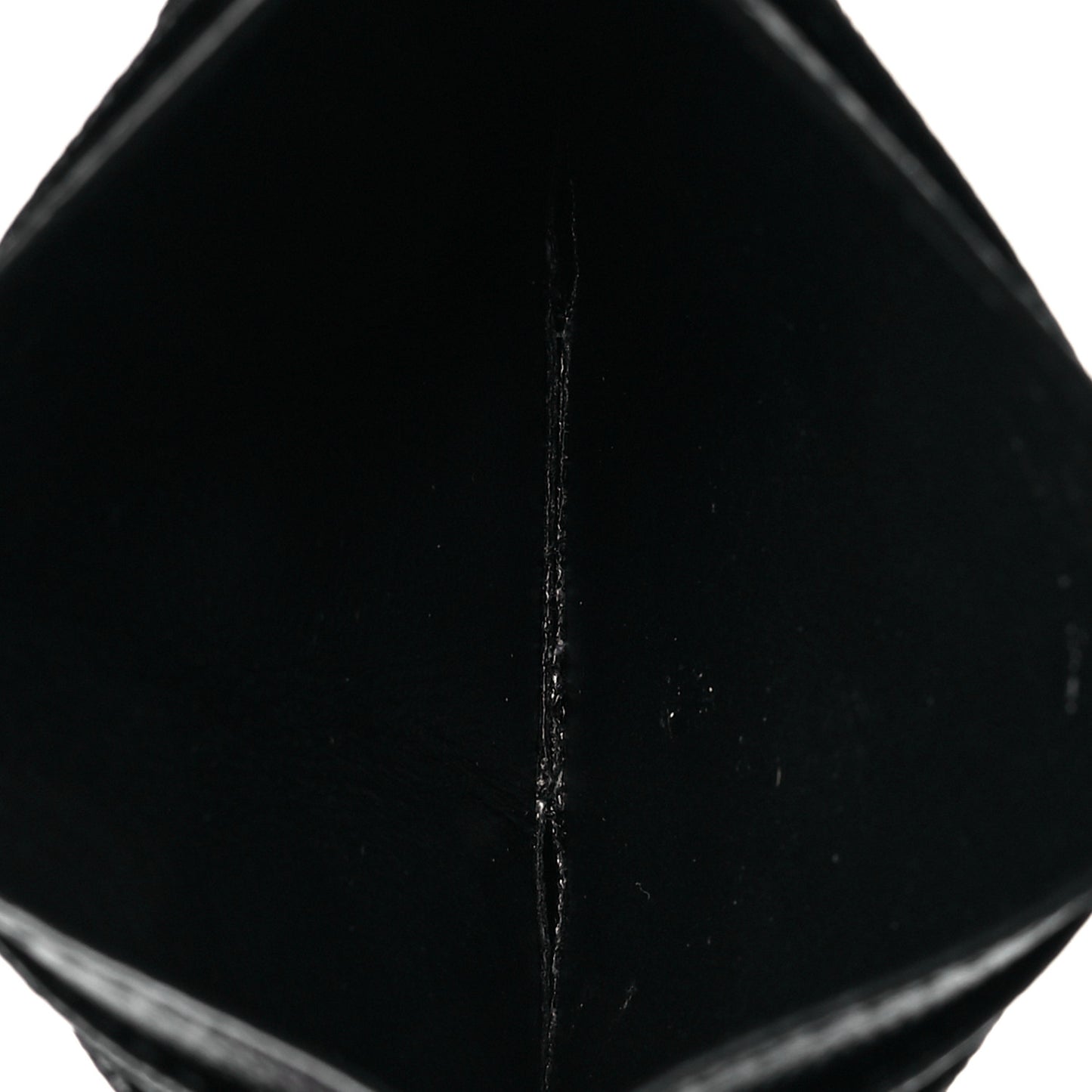 Grain De Poudre Matelasse Chevron Monochrome Monogram Credit Card Case Black