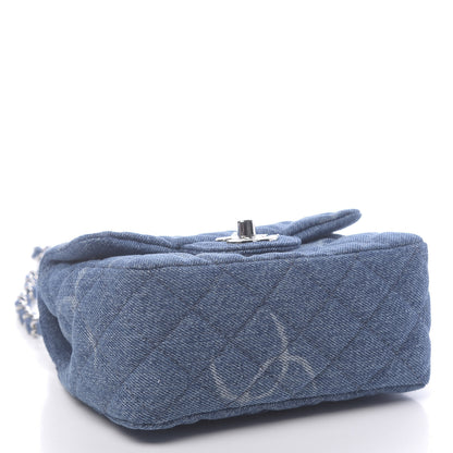 Chanel Denim CC Quilted Mini Square Flap Blue 4 of 11