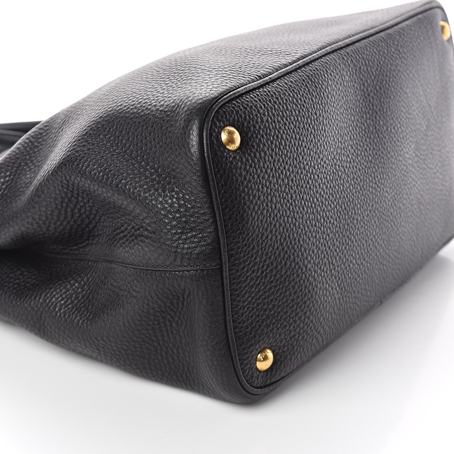 Prada Vitello Daino Tote Black 8 of 9