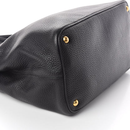 Prada Vitello Daino Tote Black 8 of 9