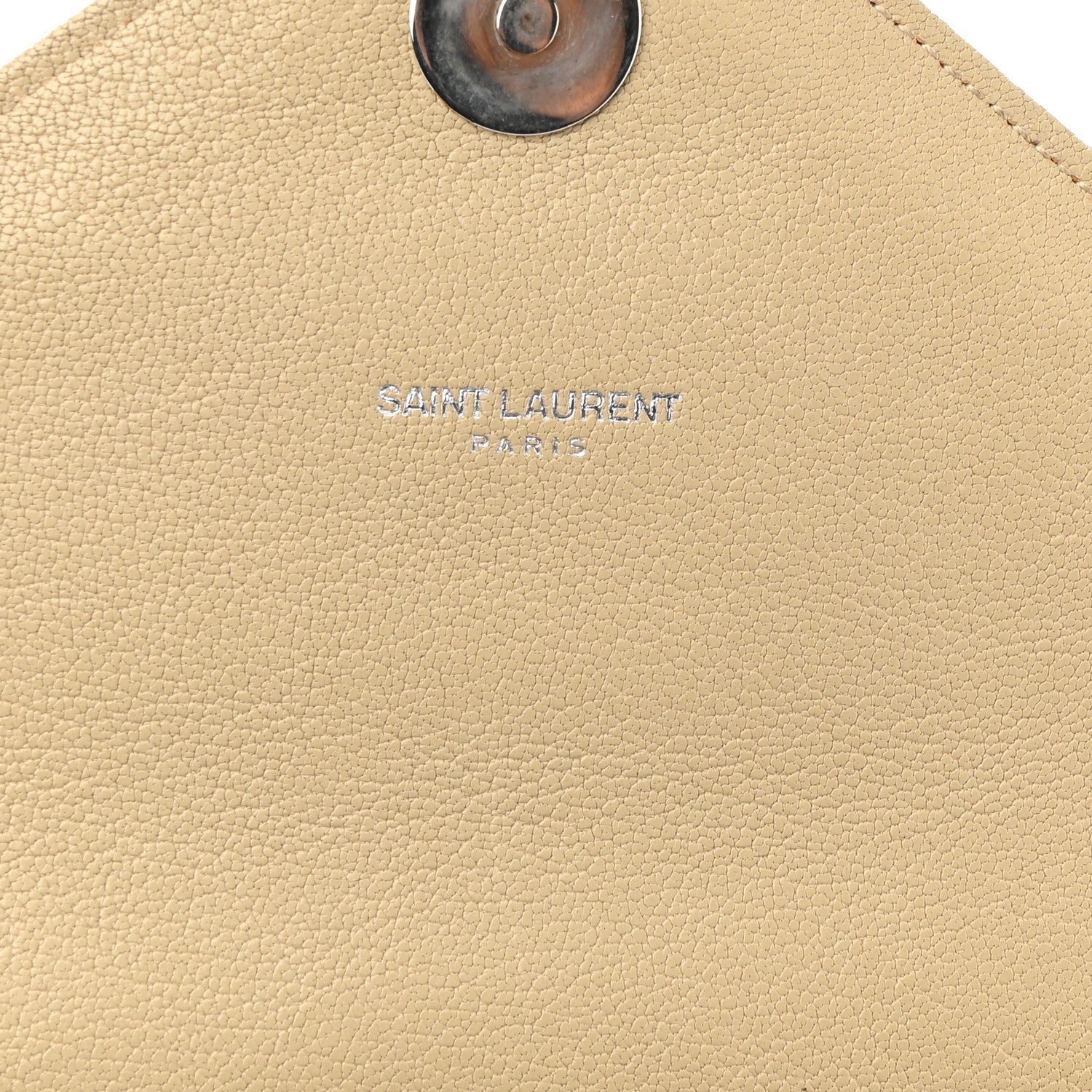 Saint Laurent Sheepskin Matelasse Chevron Monogram Large College Satchel Beige 14 of 18