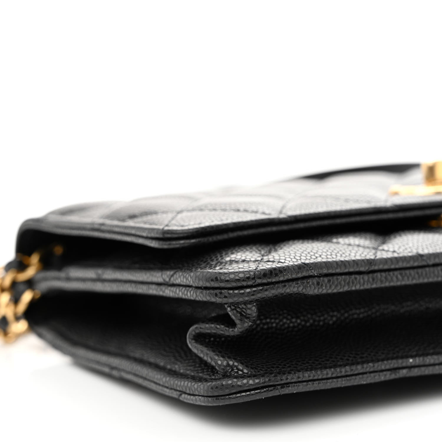 Chanel Caviar Quilted Twist Your Buttons Wallet On Chain WOC Black 10 of 13