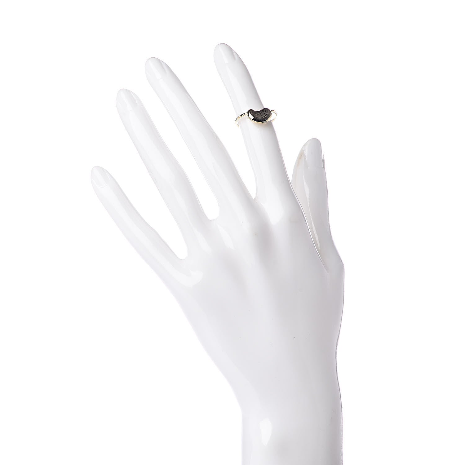 Tiffany 18K Yellow Gold Elsa Peretti Bean Ring 50 5.5 2 of 5