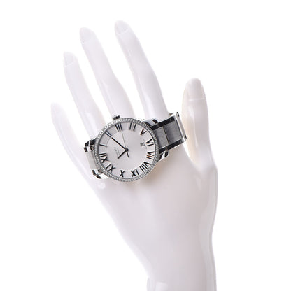 Tiffany Stainless Steel Diamond Bezel 37mm Atlas 3-Hand Automatic Watch 2 of 8