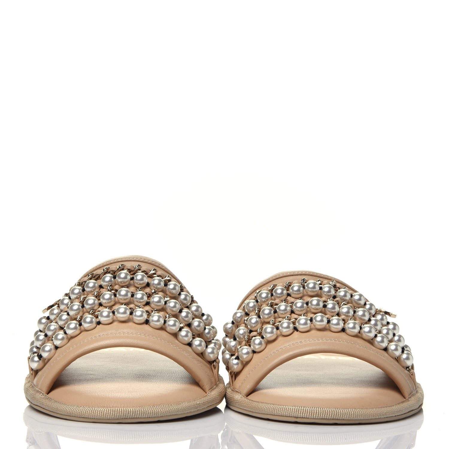 Gucci Monogram Vintage Effect Double G Pumps 37 Beige Ruggine 3 of 17