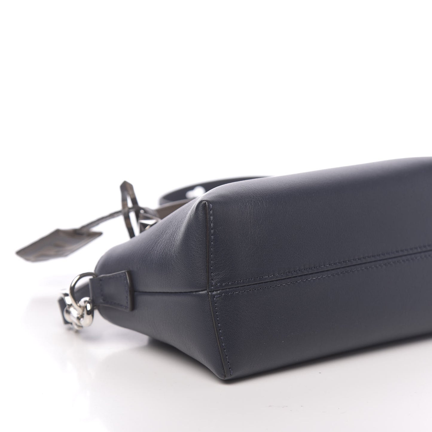 Vitello Dolce Bi-Color FF 1974 Embossed Mini By The Way Boston Bag Midnight Maya Black