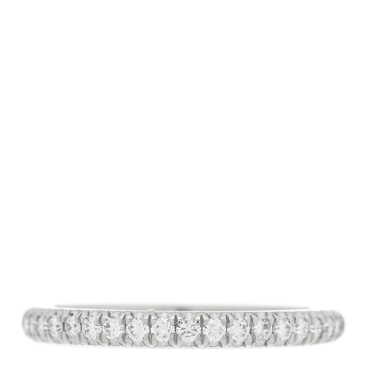 Tiffany latinum Diamond .19ctw Soleste Half Eternity Band Ring 47 4 1 of 4