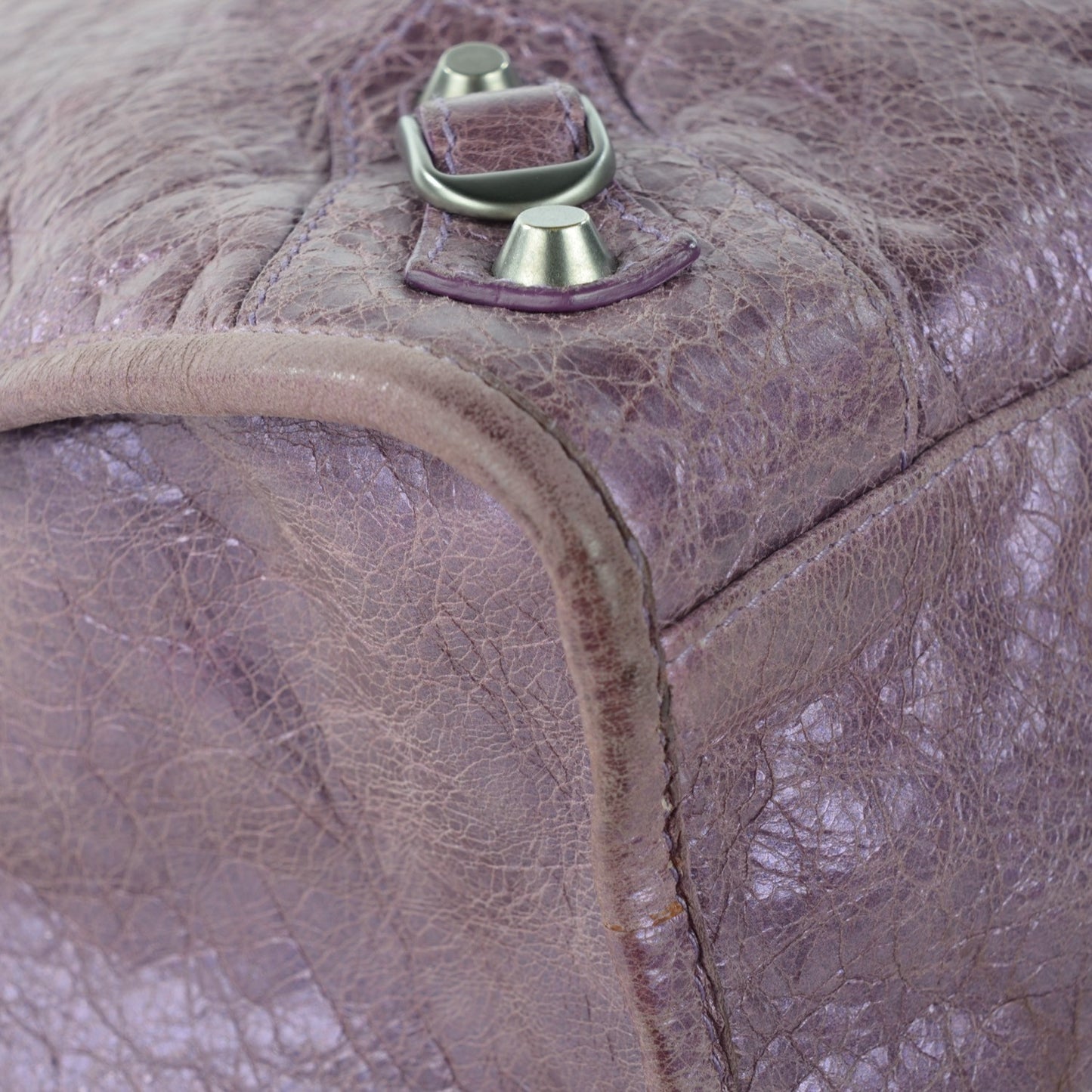 Metallic Agneau Classic Hardware City Purple