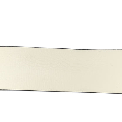 Chanel Patent Calfskin CC Reversible Belt 90 Black White 12 of 13