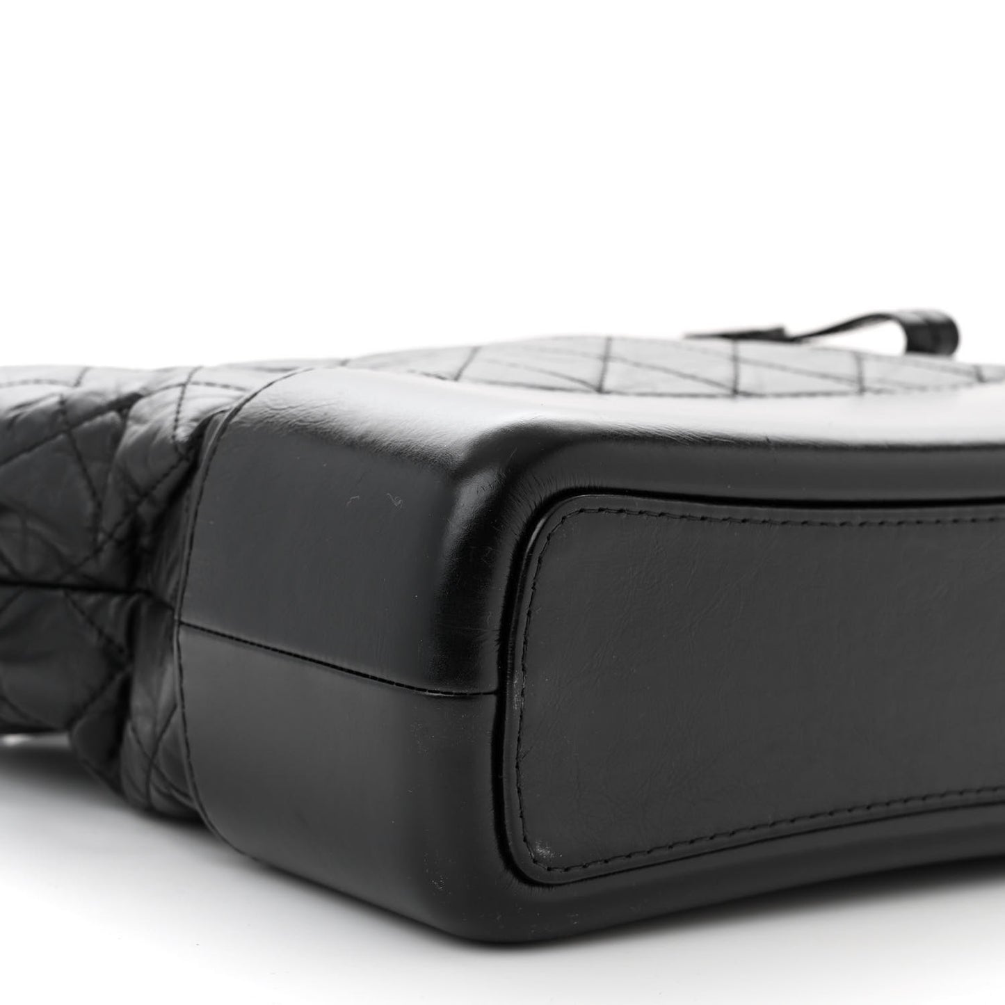 Aged Calfskin Quilted Medium Gabrielle Hobo So Black