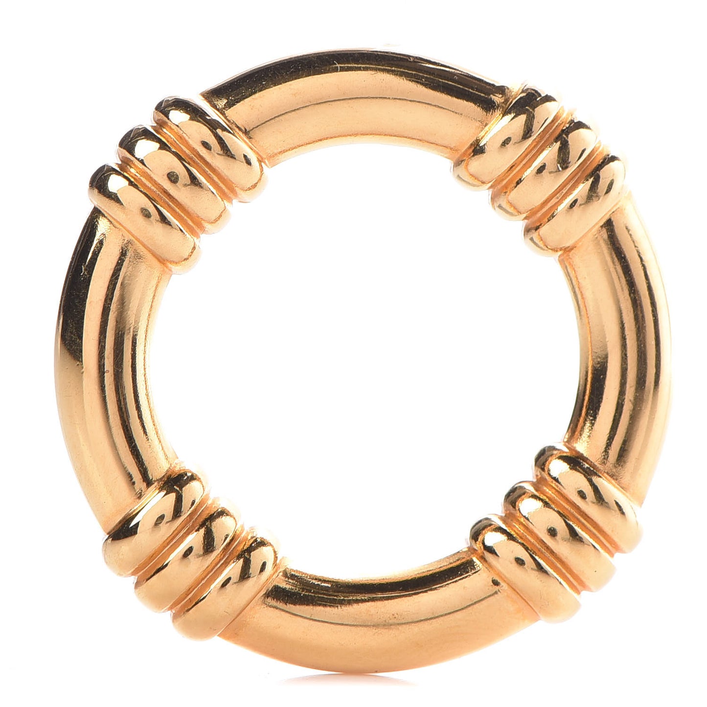 Permabrass Bouee Scarf Ring Gold