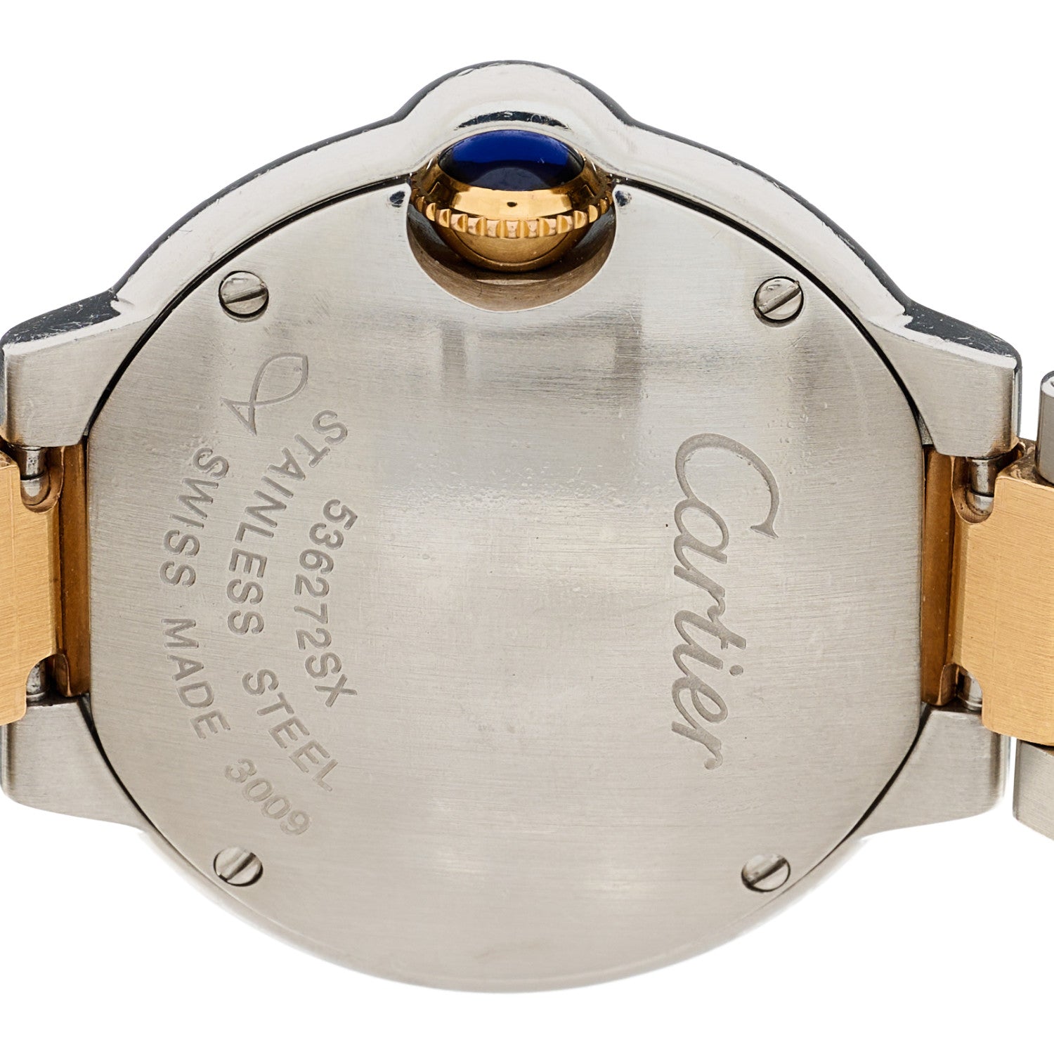 Cartier Stainless Steel 18K Yellow Gold Diamond 28mm Ballon Bleu De Cartier Quartz Watch 4 of 5