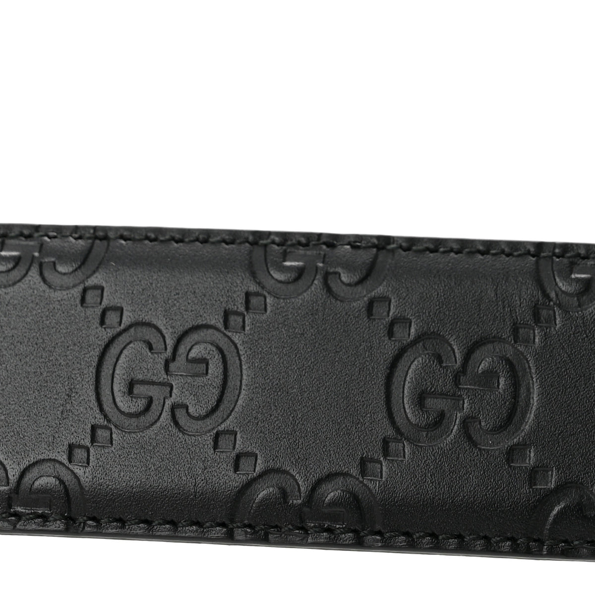 Gucci Guccissima Interlocking G 37mm Belt 80 32 Black 8 of 9
