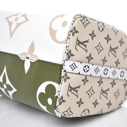 Louis Vuitton Monogram Giant Speedy Bandouliere 30 Kaki Beige 8 of 9