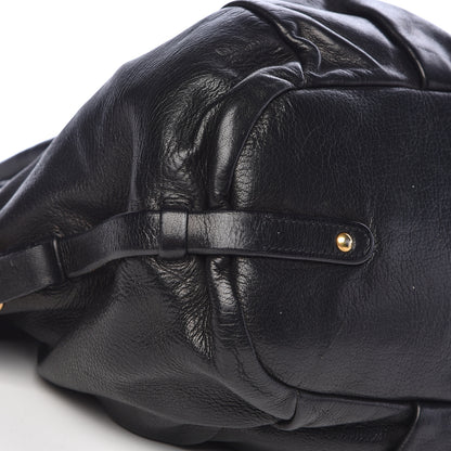 Prada Cervo Shine Shoulder Bag Black 15 of 18