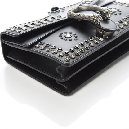 Gucci Calfskin Studded Small Dionysus Shoulder Bag Black 5 of 9