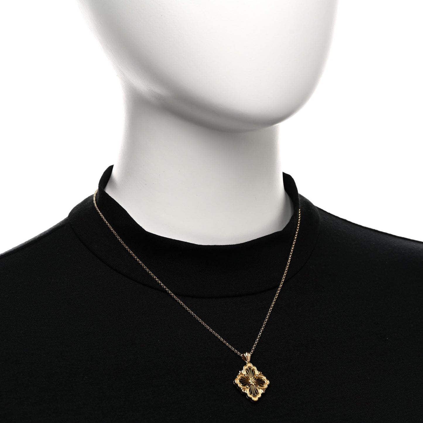 18K Yellow Gold Black Onyx Opera Tulle Necklace