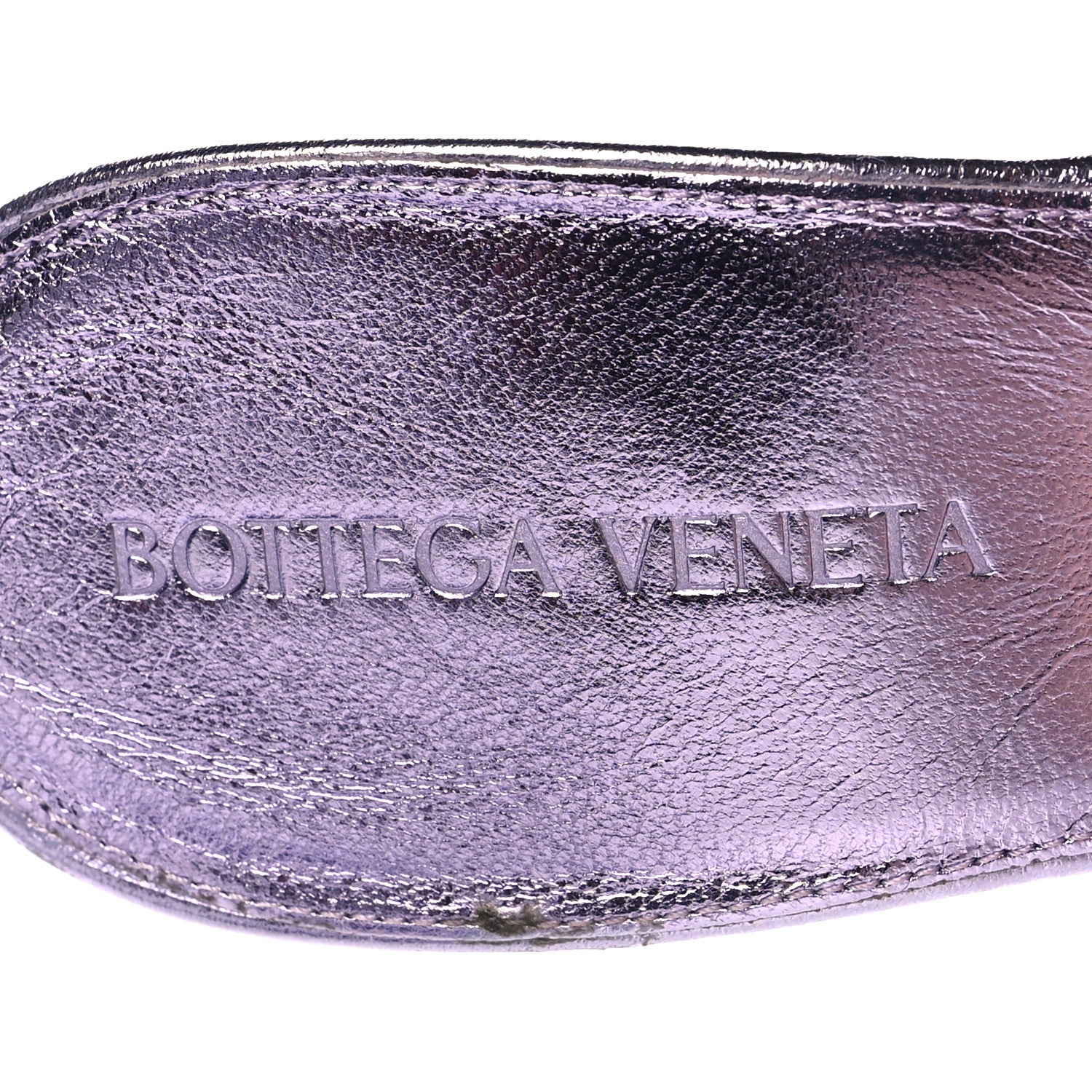 Bottega Veneta Metallic Nappa Maxi Intrecciato Lido 90mm Mule