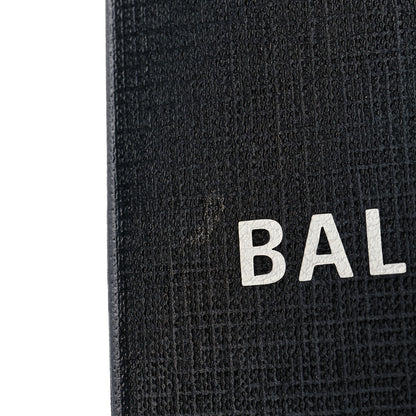 Balenciaga Squared Calfskin Logo Shopping Phone Holder Bag Black 12 of 12