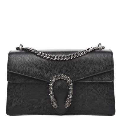 Gucci Pebbled Calfskin Small Dionysus Shoulder Bag Black 1 of 11