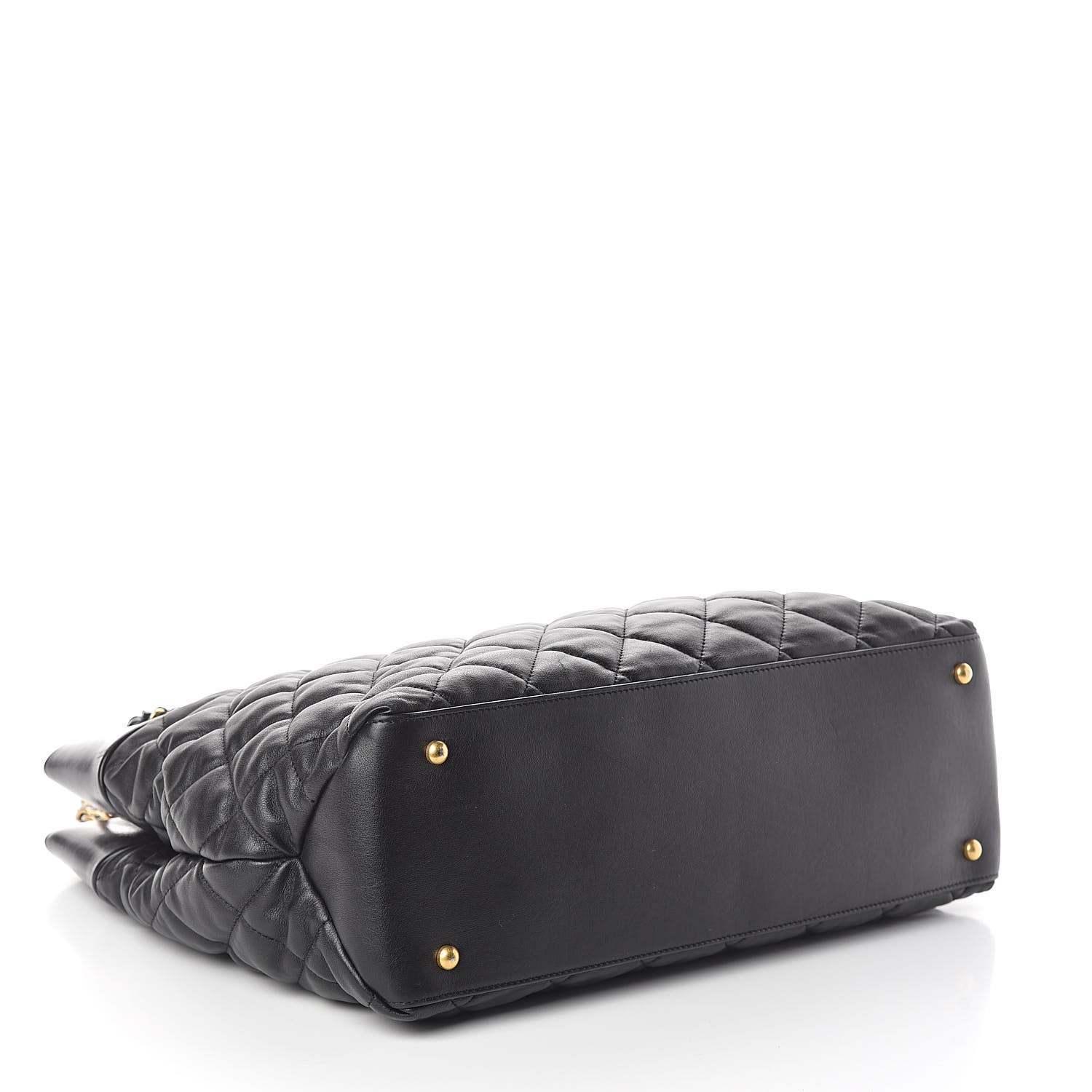 Chanel Calfskin Quilted Large Soft Elegance Tote Black 4 of 11