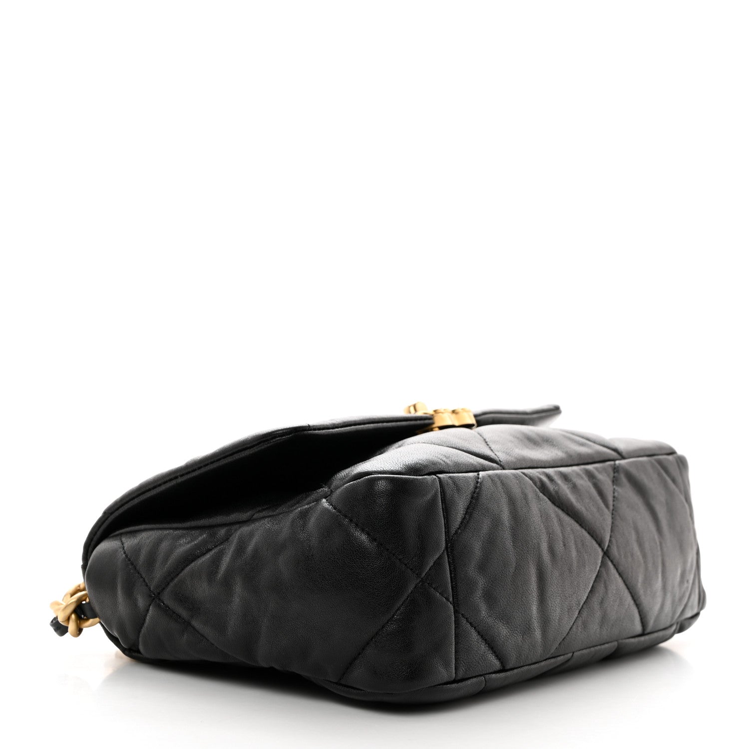 Chanel Goatskin Quilted Medium Chanel 19 Flap Black 4 of 10