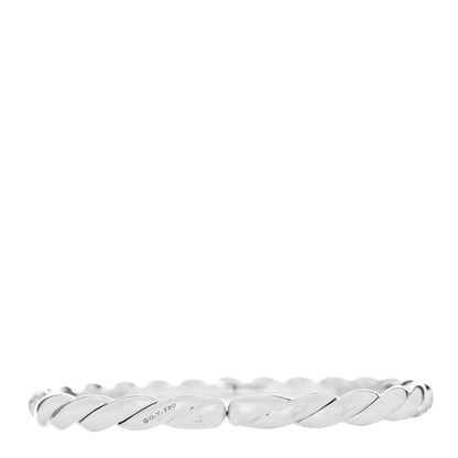 David Yurman 18K White Gold Diamond 5mm Paveflex Single Row Bracelet 2 of 4