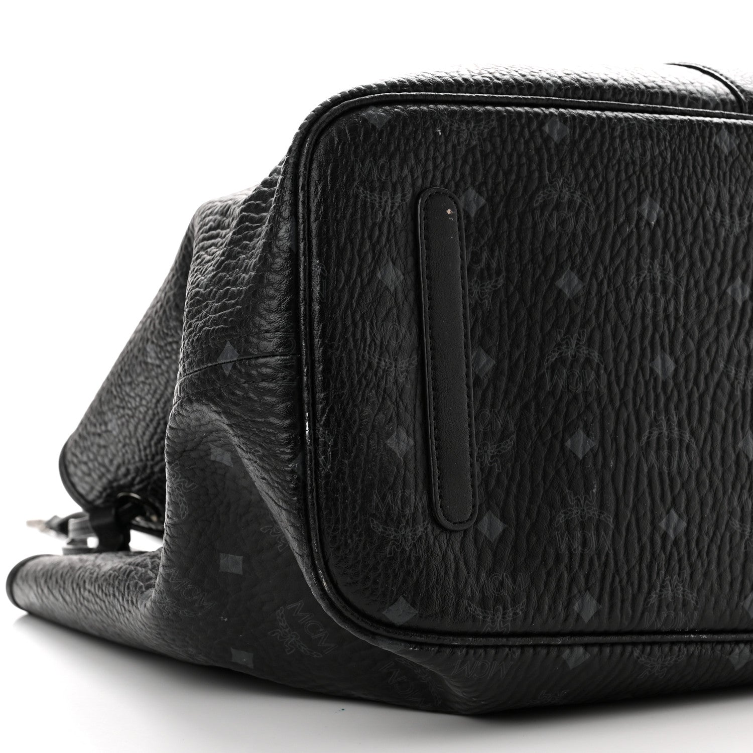 MCM Visetos Large Liz Reversible Shopper Tote Black 7 of 8