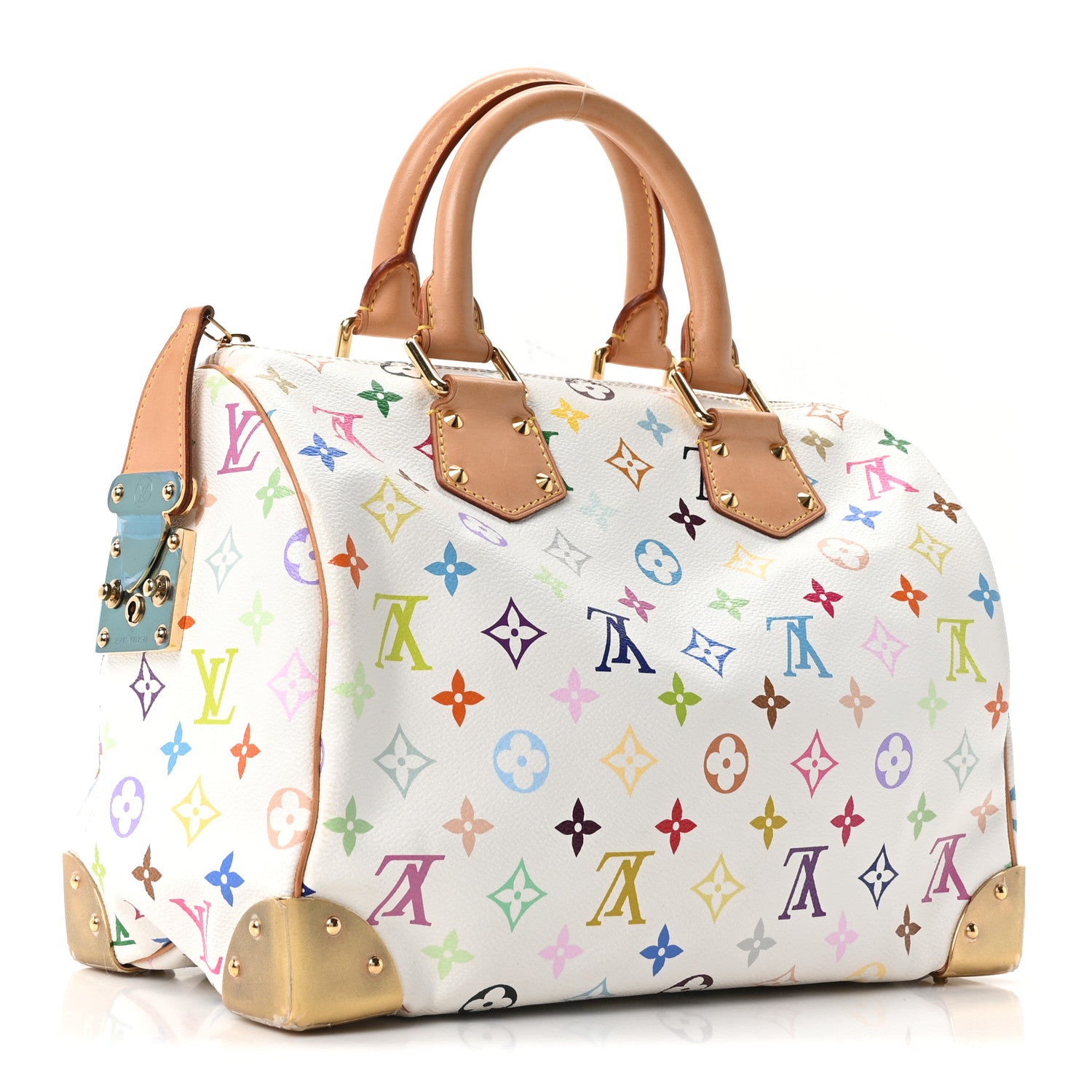 Louis Vuitton Monogram Multicolor Speedy 30 White 2 of 8